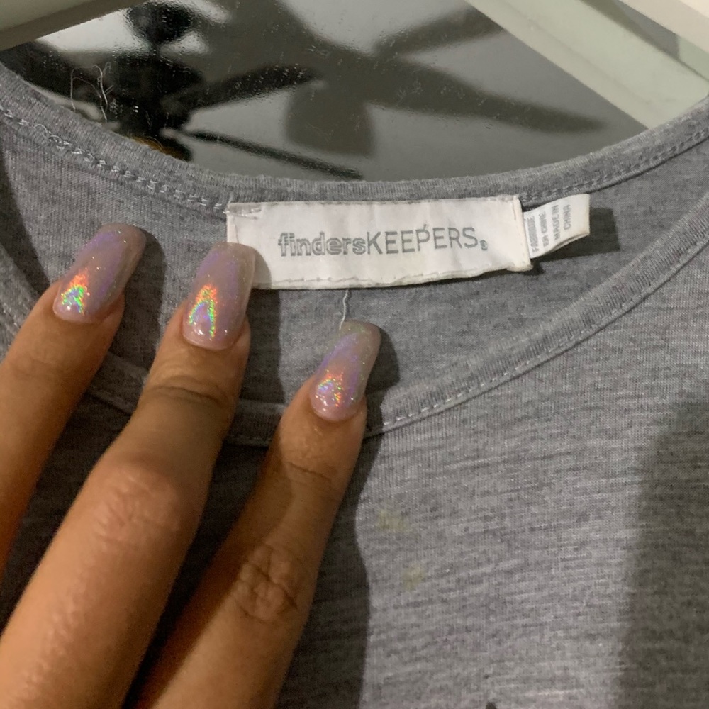 T-shirt dress with fold over design